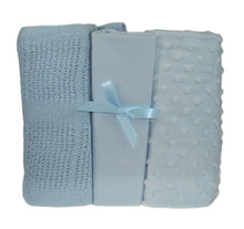 Load image into Gallery viewer, 3 Piece Moses Basket or Pram Set - Blankets &amp; Fitted Sheet (Various Colours)