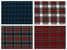Load image into Gallery viewer, Pack of 4 Made To Order Tartan Napkins 18 x 18 (Various Colours)