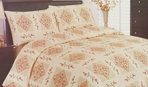 Natasha Floral Patchwork Duvet Cover & Pillow Cases Set (3 Colours)