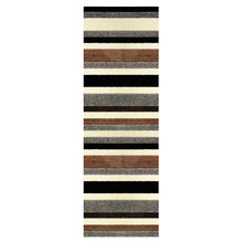 Load image into Gallery viewer, Linea Striped Machine Washable Rug or Runner 2 Colours