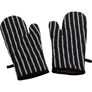 4 Piece 100% Cotton Kitchen / BBQ Linen Set - Navy Blue (Various Options)