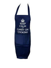 Load image into Gallery viewer, Novelty &quot;Keep Calm and Carry On Cooking&quot; Bib Apron (3 Colours)