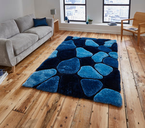 Noble House 3D Pebble Hand Tufted Shaggy Rug (Various Colours)