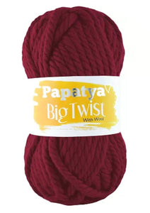 Papatya Big Twist Mega Chunky Yarn with Wool 200g Ball (6 Colours)