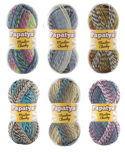 Papatya Mouline Chunky Yarn 100g Ball (6 Colours)
