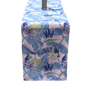 Parrot Table Runner with Zip & Parasol Hole (14" x 72")