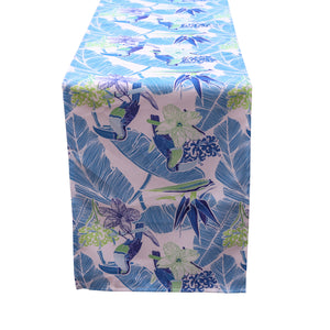 Parrot Table Runner - Water & Fade Resistant (14" x 108")
