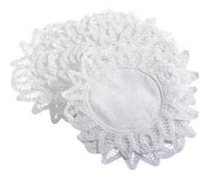 Pack of Handmade Batten Lace Doilies - White (6" or 8")
