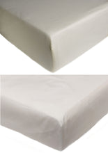 Load image into Gallery viewer, Percale Extra Deep Fitted Sheet - Cream or White (Various Sizes)