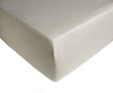 Load image into Gallery viewer, Percale 14&quot; Super Deep Fitted Sheet - Cream or White (Single)