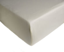 Load image into Gallery viewer, Percale Extra Deep Fitted Sheet - Cream or White (Various Sizes)