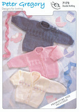 Load image into Gallery viewer, Peter Gregory Double Knitting Pattern - Sweater and Cardigans (7173)