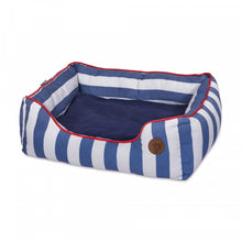 Load image into Gallery viewer, Petface Nautical Stripe Square Bed (3 Sizes)