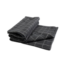 Load image into Gallery viewer, Window Pane Check Soft Fleece Dog / Puppy Comforter Blanket (Grey or Red)