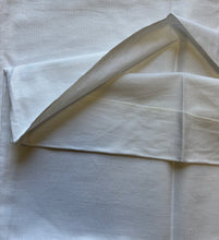 Load image into Gallery viewer, 100% Cotton Herringbone Weave Feather Pillow Tick 20" x 28" (White)