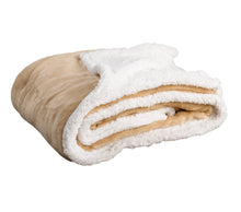 Load image into Gallery viewer, Plain Sherpa Flannel Fleece Throw - 50" x 60" (6 Colours)