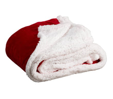Load image into Gallery viewer, Plain Sherpa Flannel Fleece Throw - 50" x 60" (6 Colours)