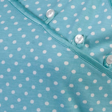 Load image into Gallery viewer, Ladies Combed Cotton Polka Dot Chemise S - XL (Aqua or Pink)