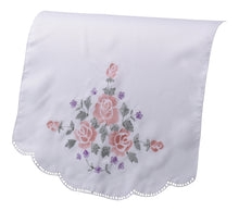 Load image into Gallery viewer, Printed Flower Square Arm Caps or Chair Back (Coral Pink)