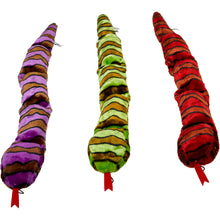 Load image into Gallery viewer, Petface Crinkle &amp; Squeak Plush Snake (70cm or 115cm)