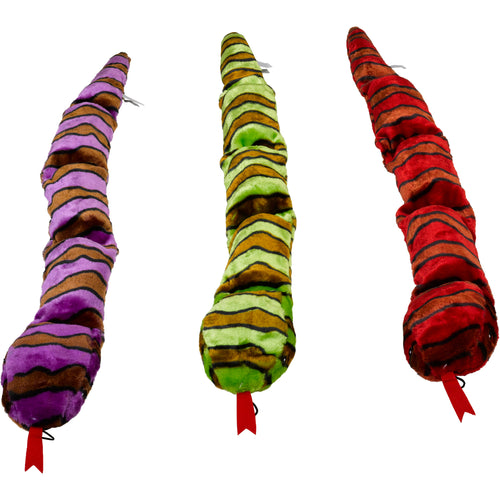Petface Crinkle & Squeak Plush Snake (70cm or 115cm)