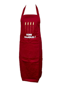 Novelty “Fork Handles” Slogan Bib Apron (4 Colours)