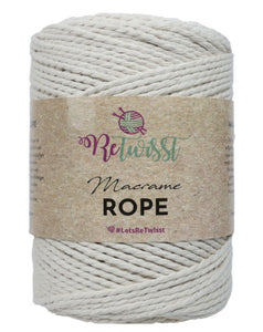 Retwisst Macrame Twisted Rope - 3mm 500g (4 Shades)