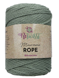 Retwisst Macrame Twisted Rope - 3mm 500g (4 Shades)