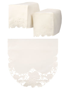 Rosie Floral Embellished Square Arm Caps & Chair Backs