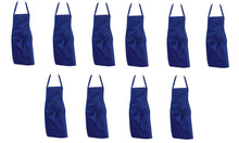 Load image into Gallery viewer, Royal Blue Polycotton Bib Apron 28" x 32" (Pack of 1, 5 or 10)