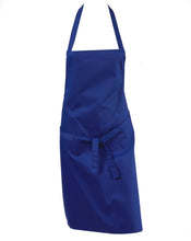 Load image into Gallery viewer, Royal Blue Polycotton Bib Apron 28" x 32" (Pack of 1, 5 or 10)