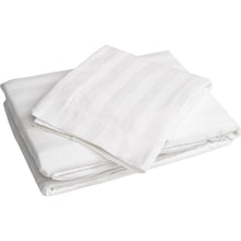 Load image into Gallery viewer, Luxury White Stripe Duvet Cover Set 200 Thread Count Bedding (Various Sizes)