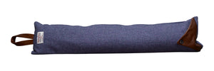 Plain Harris Tweed Draught Excluder with Leather Detail (Various Designs)