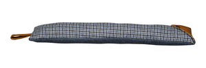 Harris Tweed Double Sided Draught Excluder with Leather Detail (Various Designs)