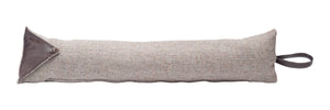 Plain Harris Tweed Draught Excluder with Leather Detail (Various Designs)