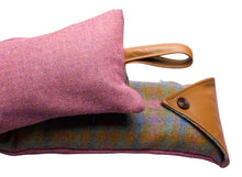 Load image into Gallery viewer, Harris Tweed Double Sided Draught Excluder with Leather Detail (Various Designs)