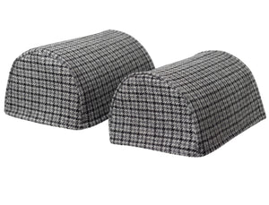 Harris Tweed Houndstooth Round Arm Caps or Chair Backs (Various Colours)