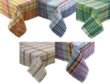 Load image into Gallery viewer, Pack of 4 Seersucker Check 100% Cotton Napkins 18 x 18 (Various Colours)