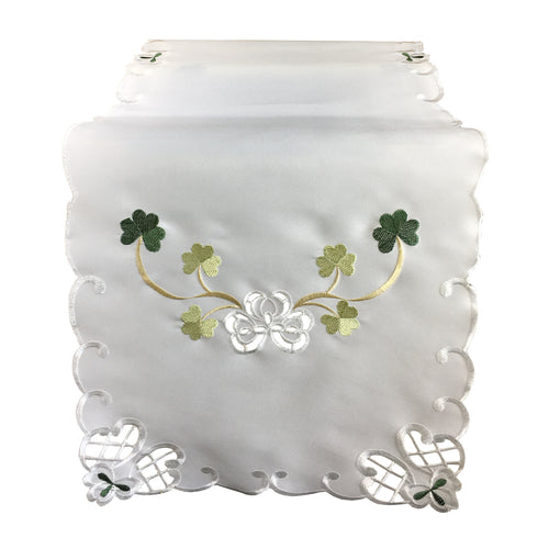 Shamrock Runner with Cutwork Detail (2 Sizes)