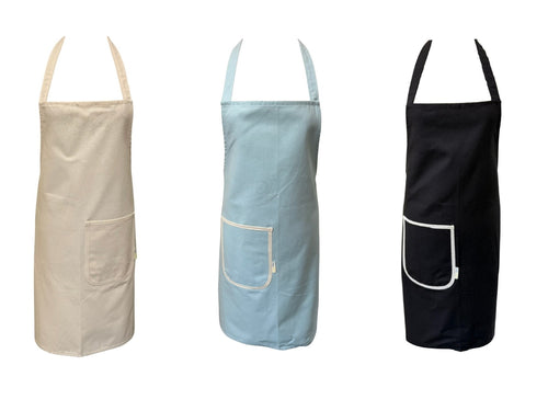 Cotton Apron with Hip Pocket 61cm x 79cm (3 Colours)