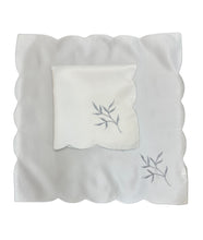 Load image into Gallery viewer, Embroidered Sprig Design Table Napkins 18" x 18" (4 Colours)