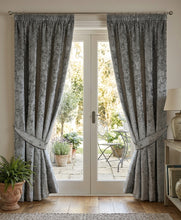 Load image into Gallery viewer, Crushed Velvet Thermal Lined Door Curtain 52" x 84" (2 Colours)