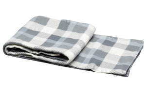 Soft Polar Fleece Checked Blankets - 127cm x 152cm (Various Colours)