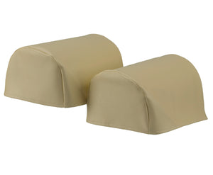 Soft PVC Leather Look Round Arm Caps or Chair Backs (7 Colours)