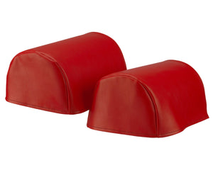 Soft PVC Leather Look Round Arm Caps or Chair Backs (7 Colours)