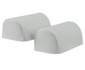 Soft PVC Leather Look Round Arm Caps or Chair Backs (7 Colours)