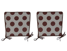 Load image into Gallery viewer, Set of Polka Dot Square Seat Pads 14.5&quot; x 14.5&quot; (2 Colours)