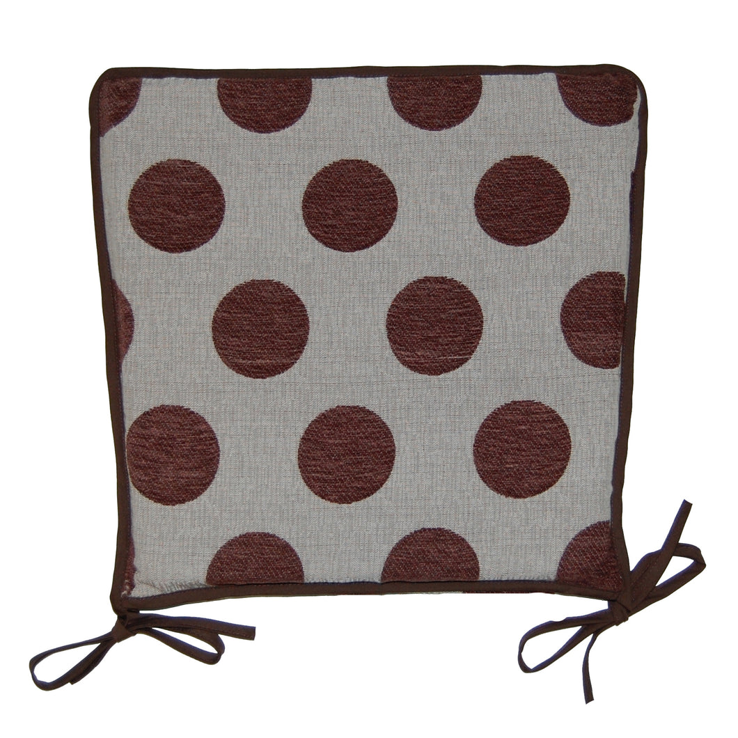 Polka Dot Square Seat Pads 14.5