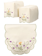Load image into Gallery viewer, Spring Embroidered Flower Square Arm Caps &amp; Chair Backs