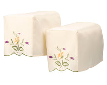 Load image into Gallery viewer, Spring Embroidered Flower Square Arm Caps &amp; Chair Backs